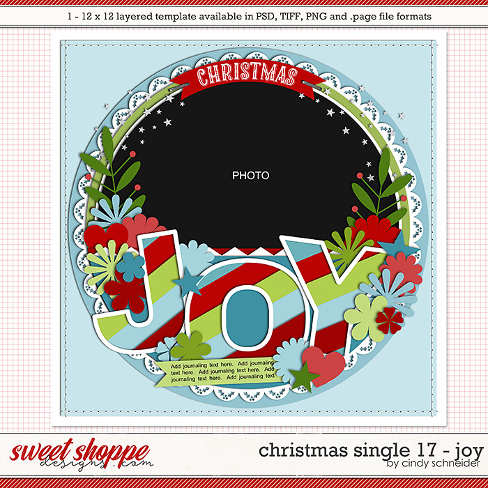 Cindy's Layered Template - Christmas Single 17 by Cindy Schneider