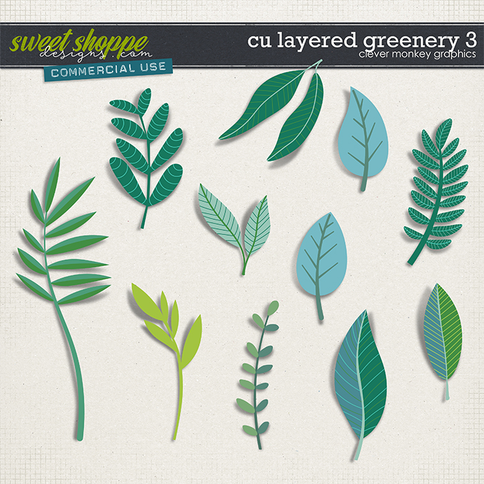 CU Layered Greenery 3 by Clever Monkey Graphics CU Layered Greenery 3 by Clever Monkey Graphics