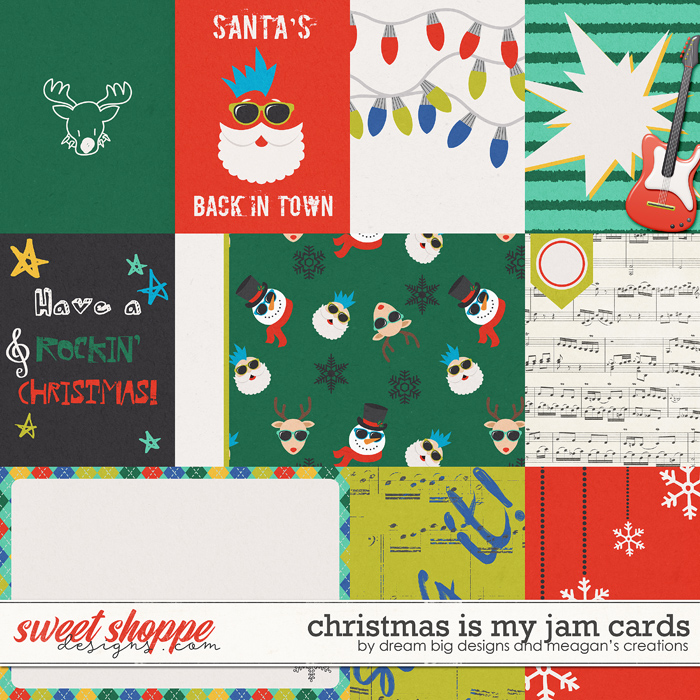 Christmas is my Jam Cards by Dream Big Designs and Meagan's Creations Christmas is my Jam Cards by Dream Big Designs and Meagan's Creations