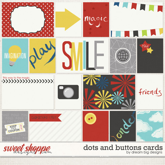 Dots and Buttons Cards by Dream Big Designs Dots and Buttons Cards by Dream Big Designs