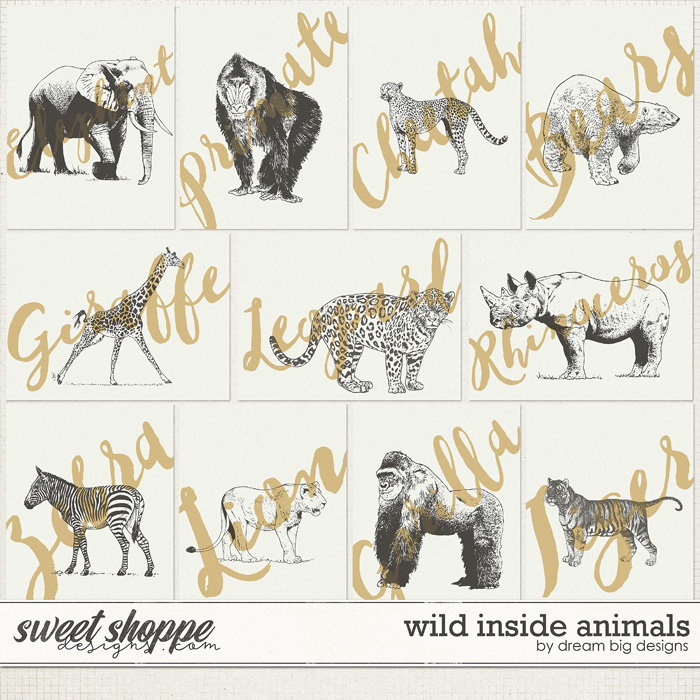 Wild Inside Animals by Dream Big Designs Wild Inside Animals by Dream Big Designs