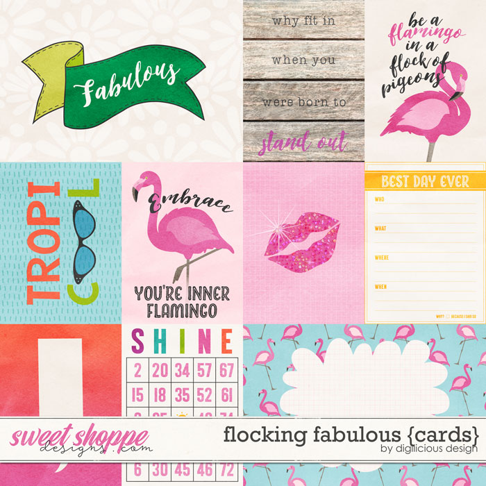 Flocking Fabulous {Cards} by Digilicious Design