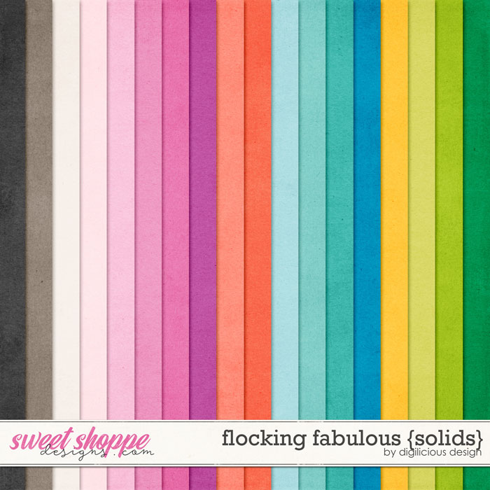 Flocking Fabulous {Solids} by Digilicious Design
