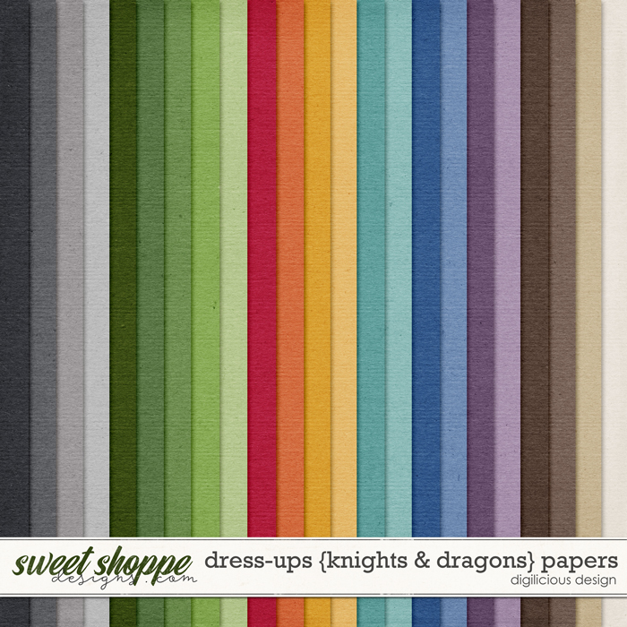 Dress-ups {Knights & Dragons} Kraft by Digilicious Design