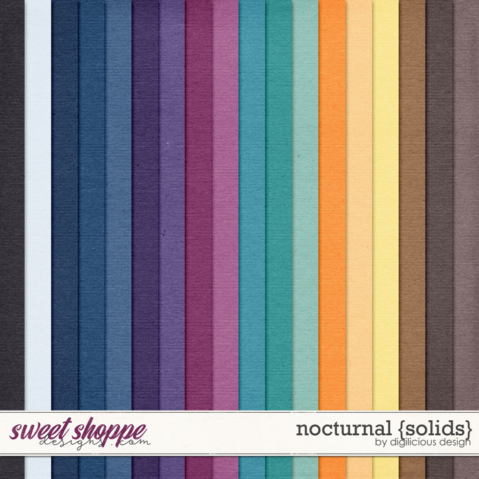 Nocturnal {Solids} by Digilicious Design