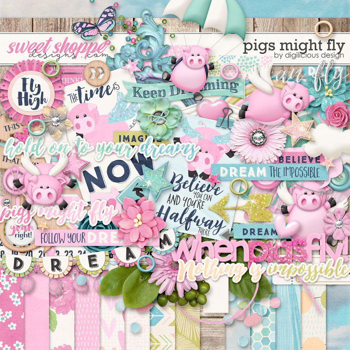 Pigs Might Fly {Kit} by Digilicious Design