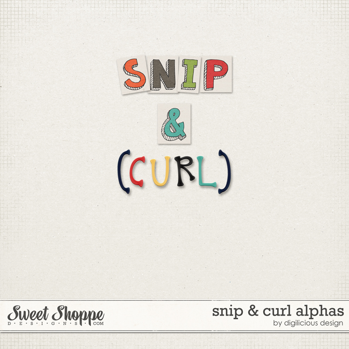 Snip & Curl Alphas by Digilicious Design