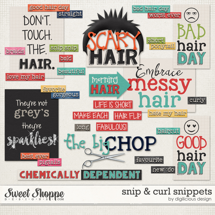 Snip & Curl Snippets by Digilicious Design