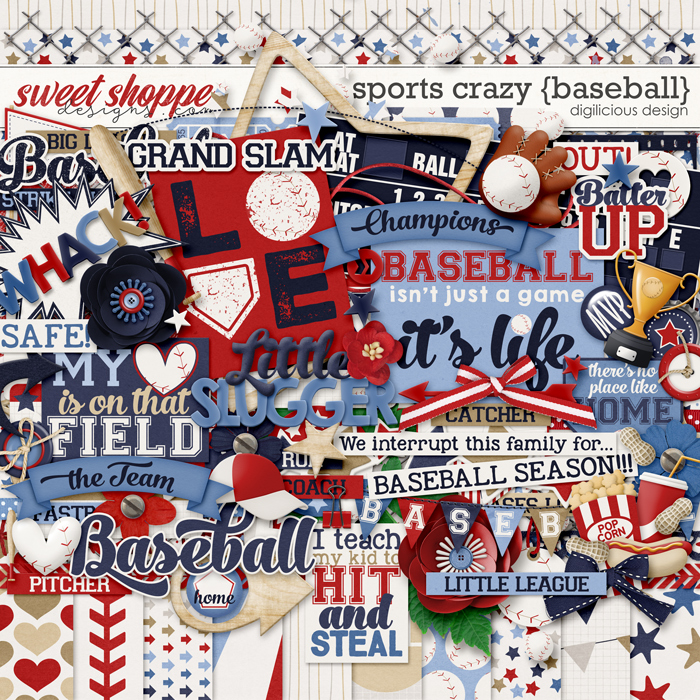 Sports Crazy {Baseball} by Digilicious Design