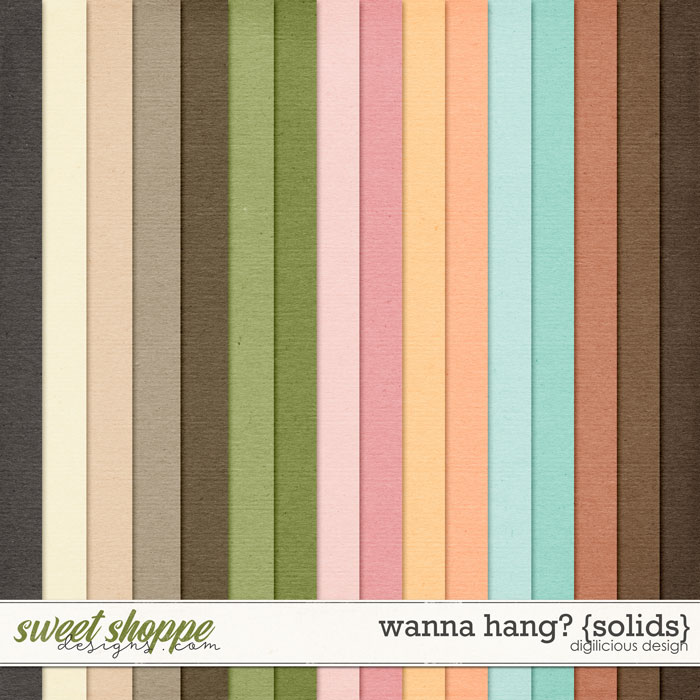 Wanna Hang? {Solids} by Digilicious Design