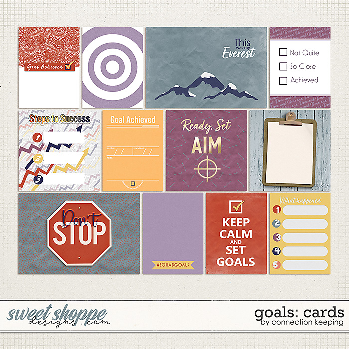 Goals Journal Cards by Connection Keeping