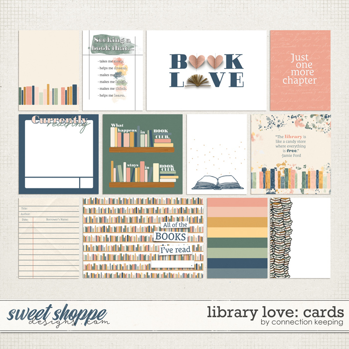 Library Love Journal Cards by Connection Keeping