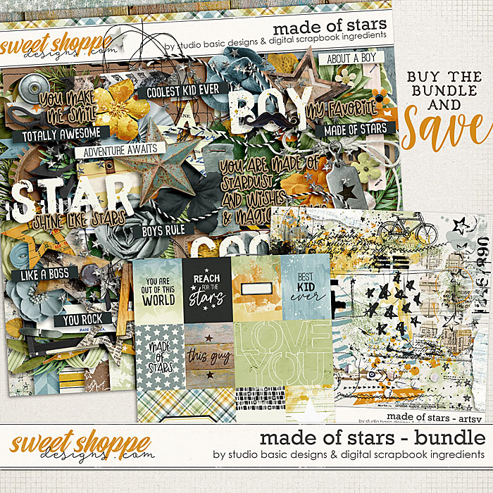 Made Of Stars Bundle by Digital Scrapbook Ingredients and Studio Basic