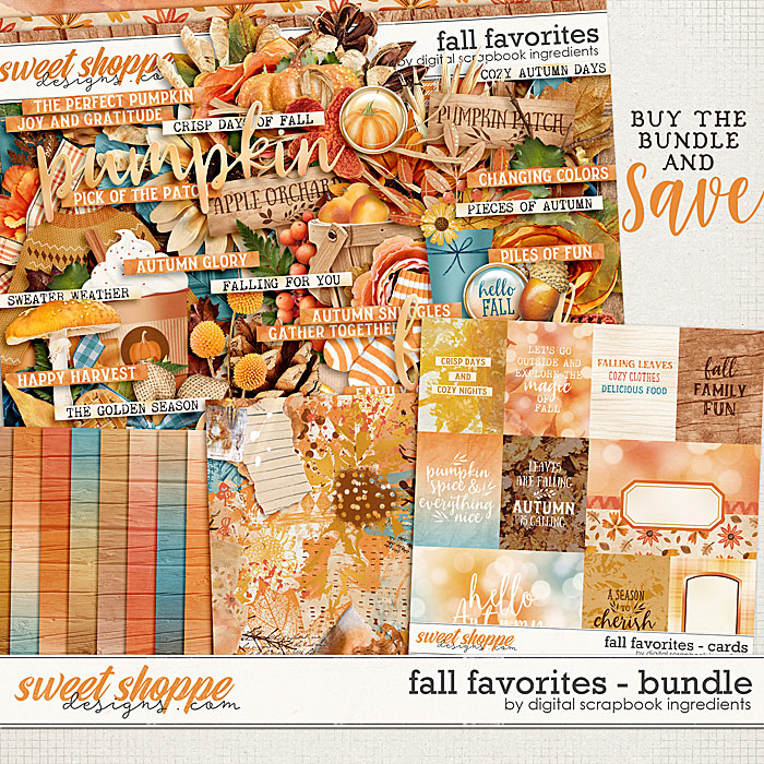 Fall Favorites Bundle by Digital Scrapbook Ingredients