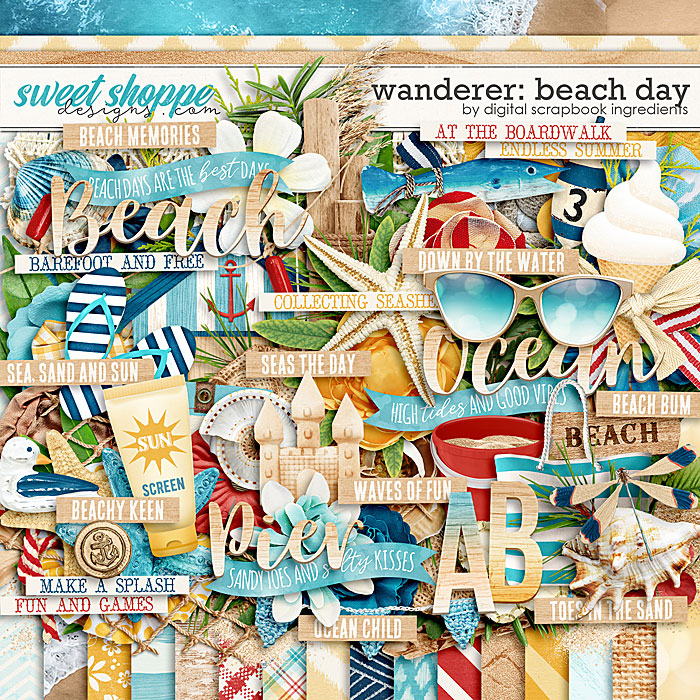 Wanderer: Beach Day by Digital Scrapbook Ingredients