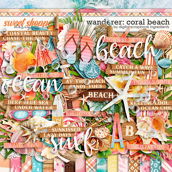 Wanderer: Coral Beach by Digital Scrapbook Ingredients