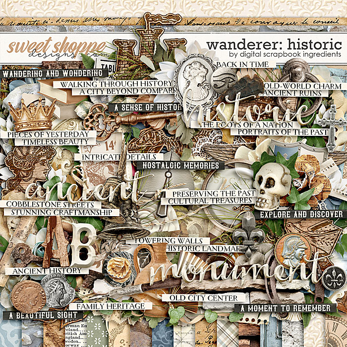 Autumn Gothic digital papers, rustic halloween skull scrapbook paper  backgrounds