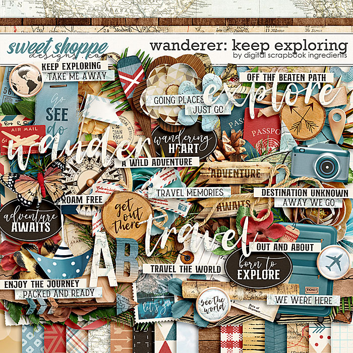 Wanderer: Keep Exploring by Digital Scrapbook Ingredients