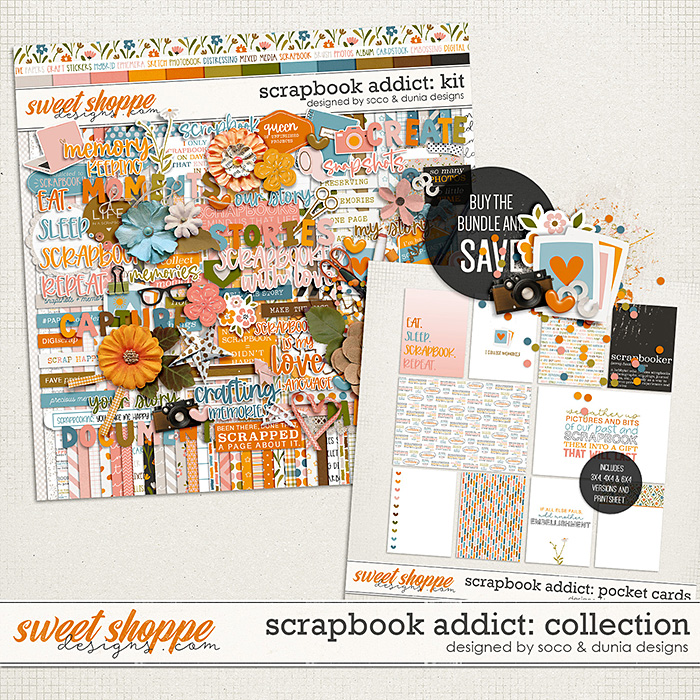 Scrapbook Addict: Collection | Designed by Soco and Dunia Designs