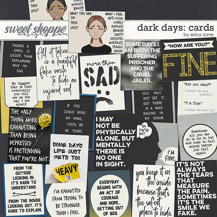 Dark Days: Cards by Erica Zane
