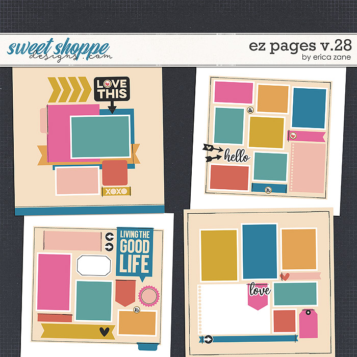 EZ Pages v.28 Templates by Erica Zane