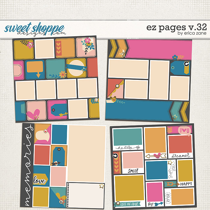 EZ Pages v.32 Templates by Erica Zane