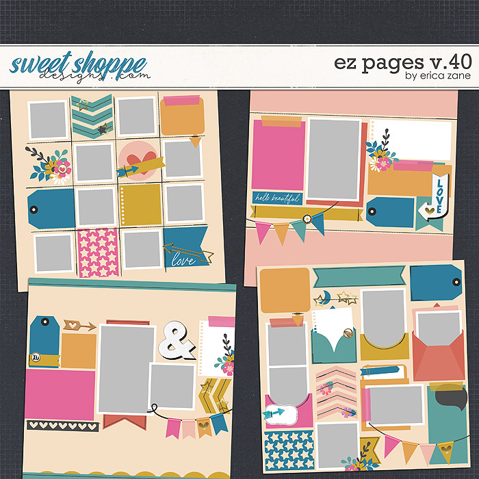 EZ Pages v.40 Templates by Erica Zane