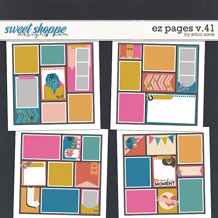EZ Pages v.41 Templates by Erica Zane