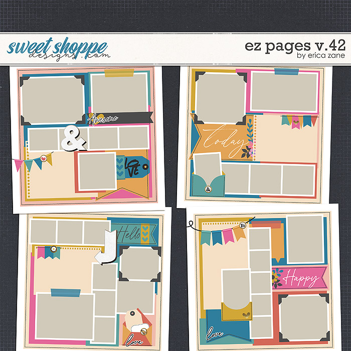 EZ Pages v.42 Templates by Erica Zane