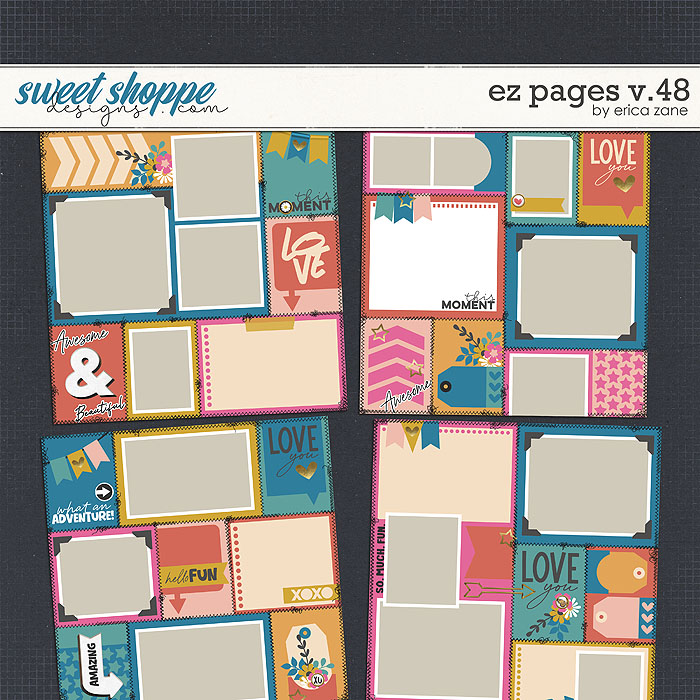 EZ Pages v.48 Templates by Erica Zane