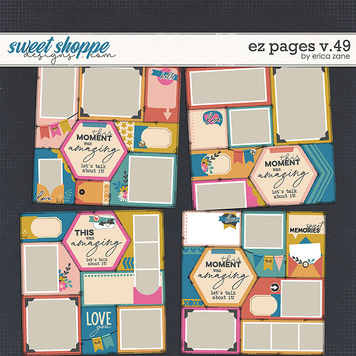 EZ Pages v.49 Templates by Erica Zane