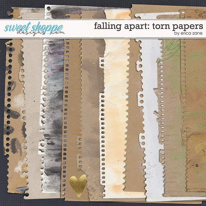 Falling Apart: Torn Papers by Erica Zane