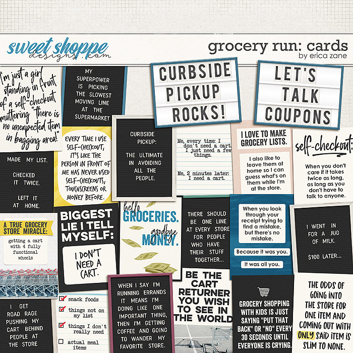 Grocery Run: Cards by Erica Zane