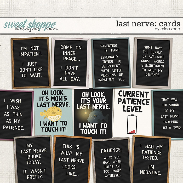 Last Nerve: Cards by Erica Zane