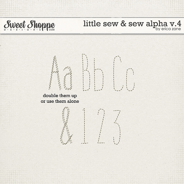 Little Sew & Sew Alpha v.4 by Erica Zane Little Sew & Sew Alpha v.4 by Erica Zane