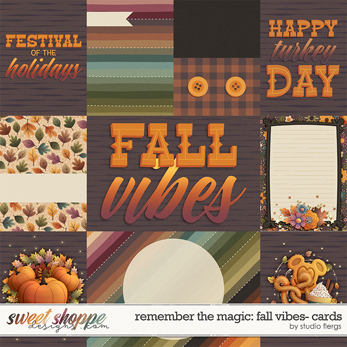 Remember the Magic: FALL VIBES- CARDS by Studio Flergs