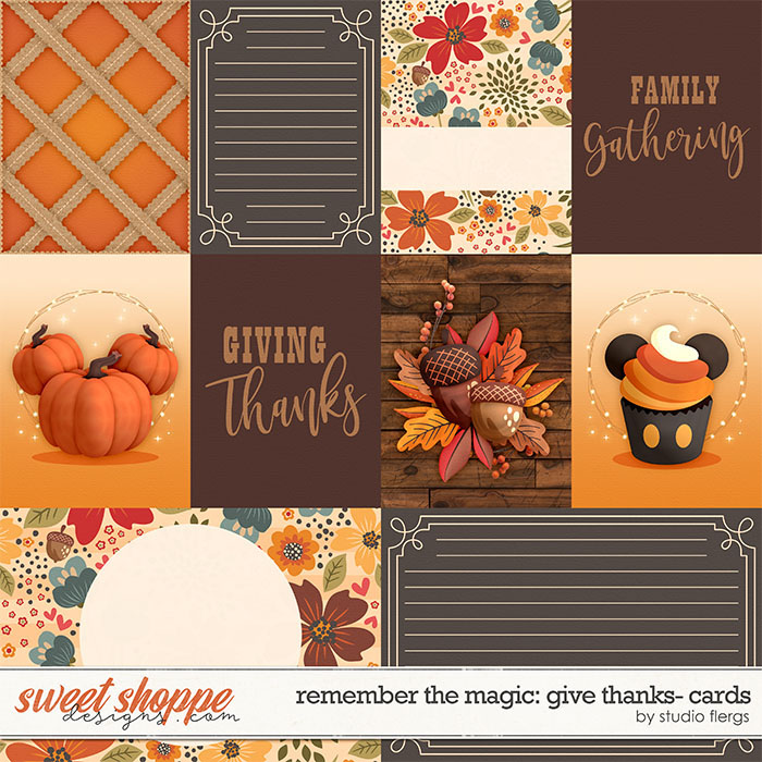 Remember the Magic: GIVE THANKS- CARDS by Studio Flergs