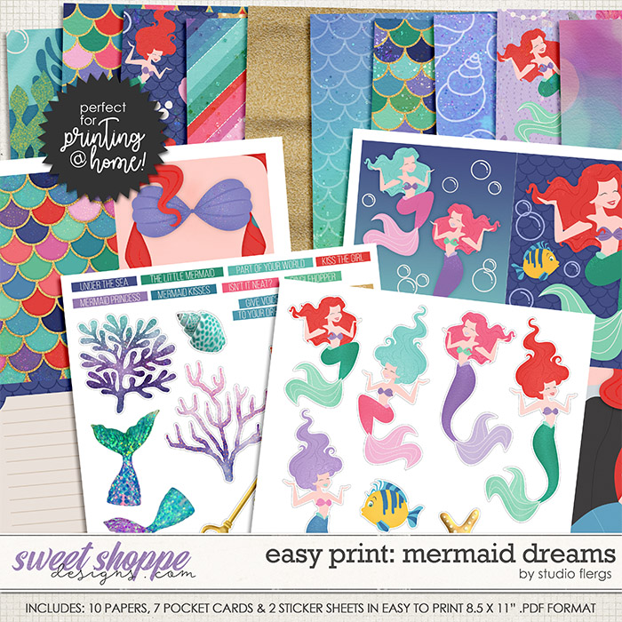 Remember the Magic: MERMAID DREAMS- EZ PRINT by Studio Flergs Remember the Magic: MERMAID DREAMS- EZ PRINT by Studio Flergs