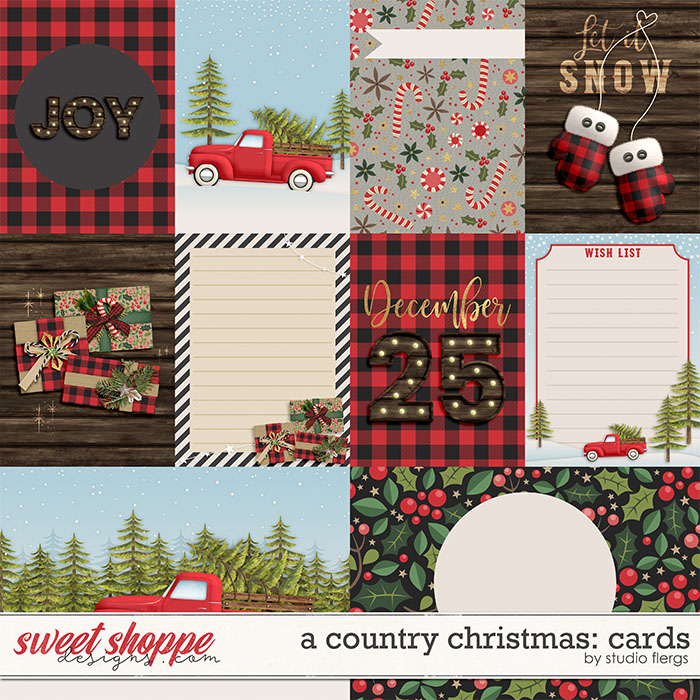 A Country Christmas: CARDS by Studio Flergs