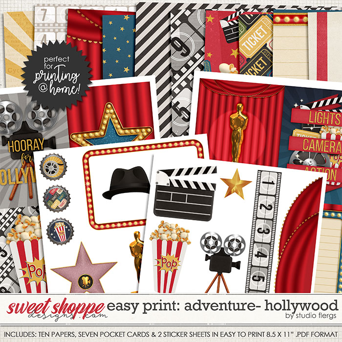 Adventure: HOLLYWOOD- EZ PRINT by Studio Flergs Adventure: HOLLYWOOD- EZ PRINT by Studio Flergs