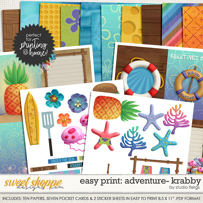 Adventure: KRABBY- EZ PRINT by Studio Flergs Adventure: KRABBY- EZ PRINT by Studio Flergs