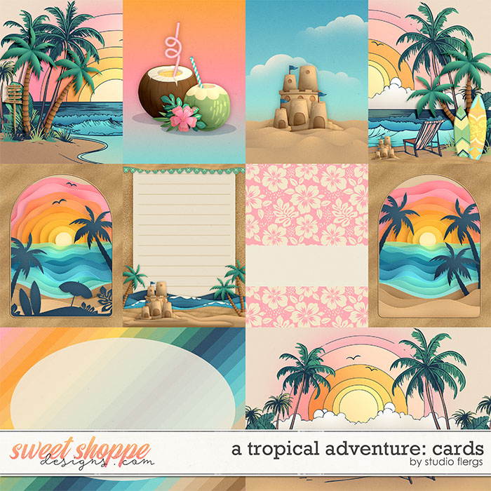 A Tropical Adventure: CARDS by Studio Flergs