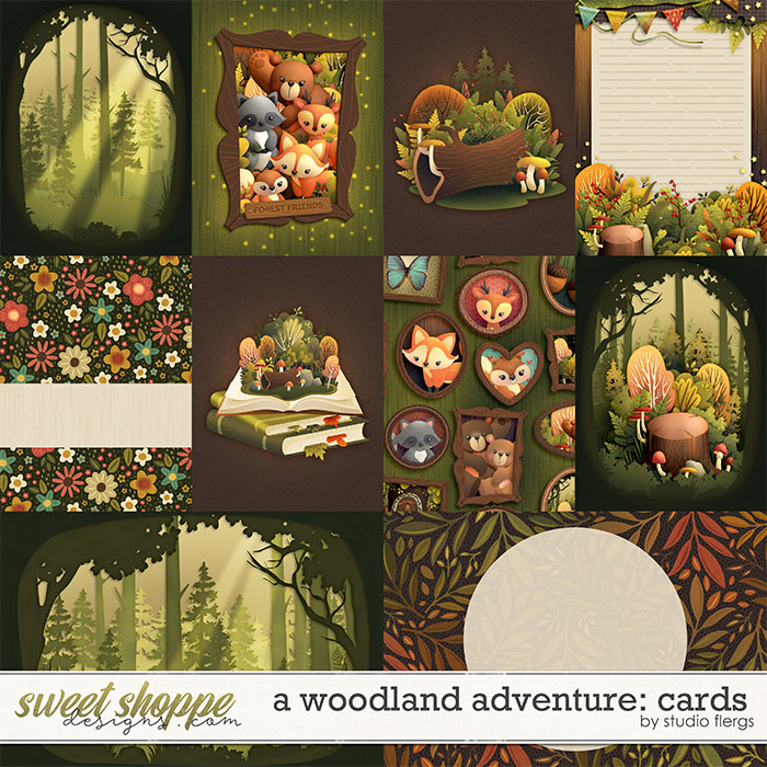 A Woodland Adventure: CARDS by Studio Flergs