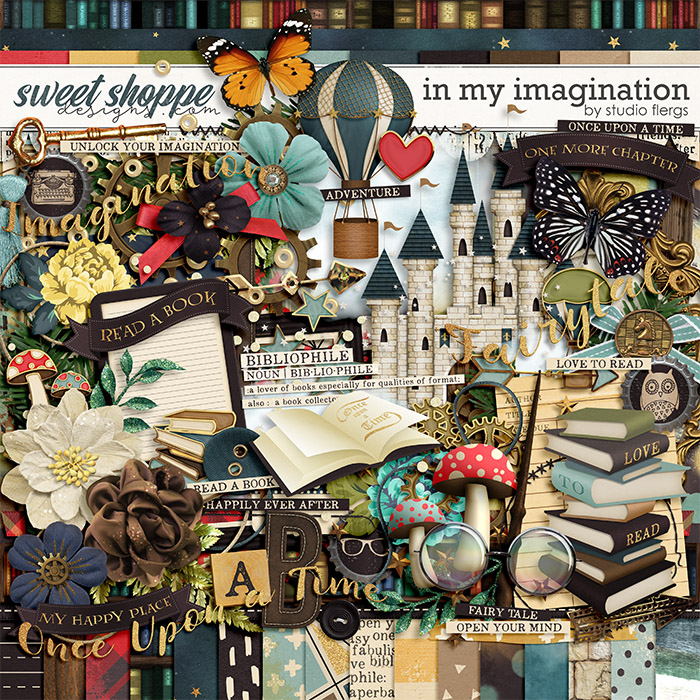 Digital Scrapbook Kit - Book Lover