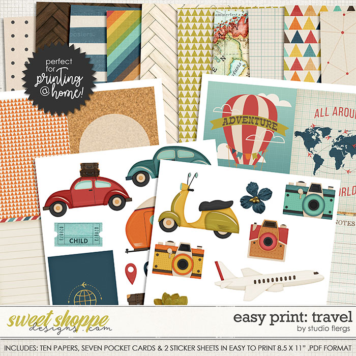 Scrap Your Stories: TRAVEL- EZ PRINT by Studio Flergs Scrap Your Stories: TRAVEL- EZ PRINT by Studio Flergs