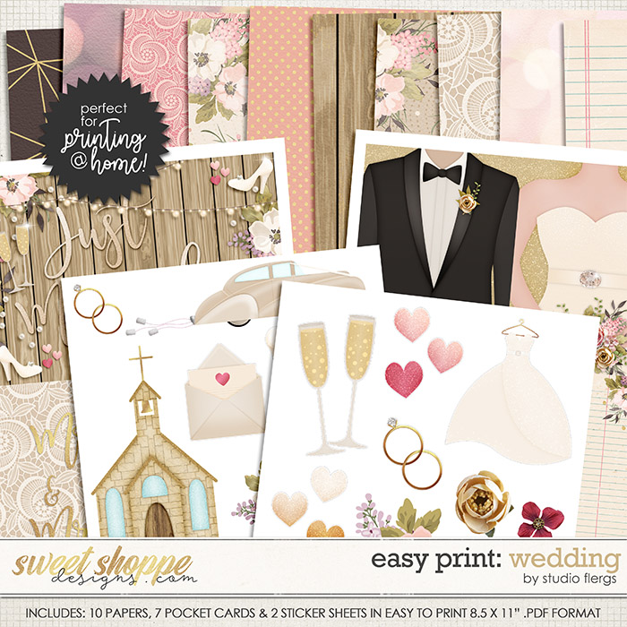 Scrap Your Stories: WEDDING- EZ PRINT by Studio Flergs Scrap Your Stories: WEDDING- EZ PRINT by Studio Flergs