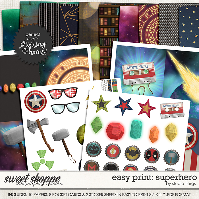 Superhero: EZ PRINT by Studio Flergs Superhero: EZ PRINT by Studio Flergs