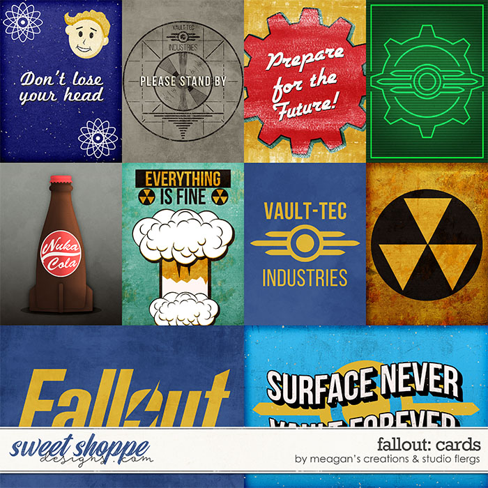 Fallout: Cards by Meagan's Creations and Studio Flergs