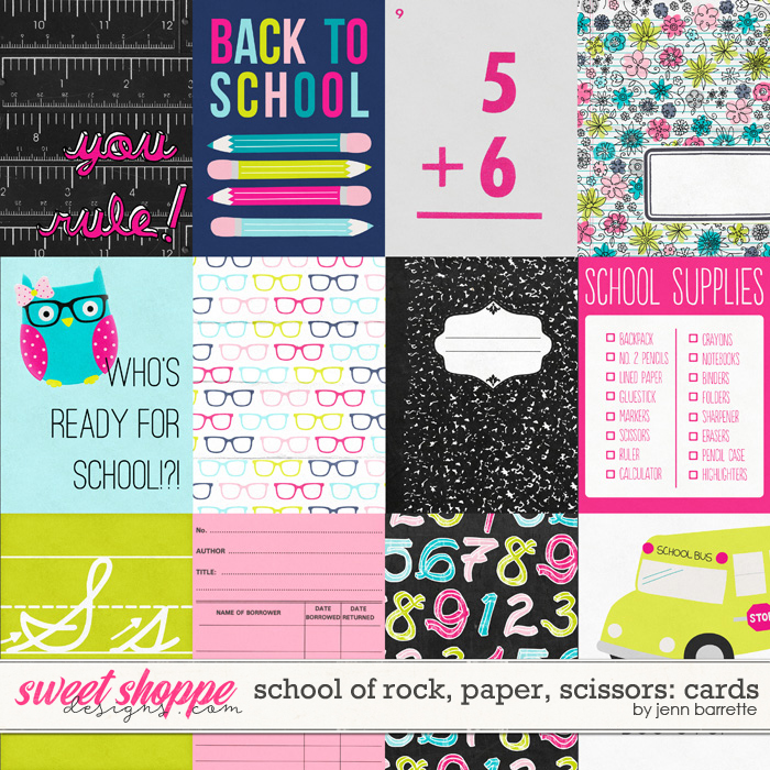 School of Rock, Paper, Scissors: Cards by Jenn Barrette School of Rock, Paper, Scissors: Cards by Jenn Barrette