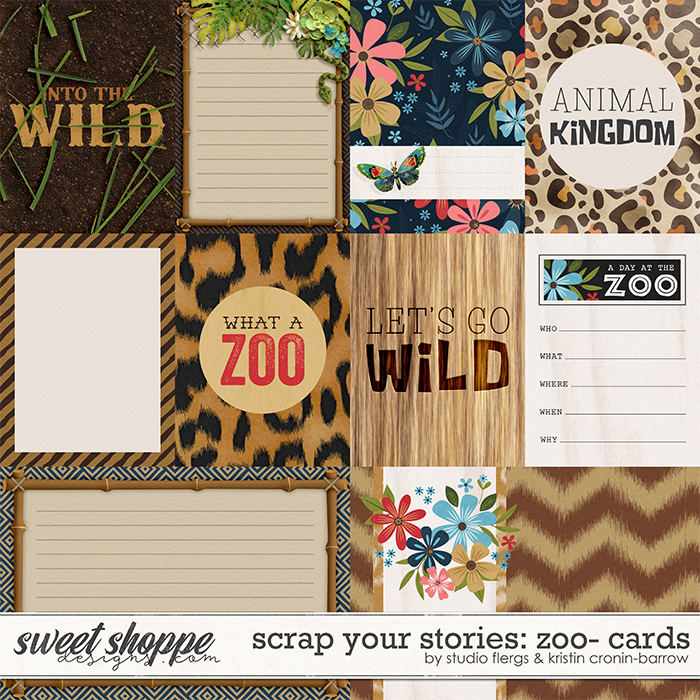 Scrap Your Stories: Zoo- CARDS by Studio Flergs & Kristin Cronin-Barrow